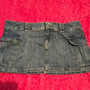H&M denim mini skirt